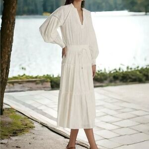 Ralph Lauren White Long Sleeve Dress